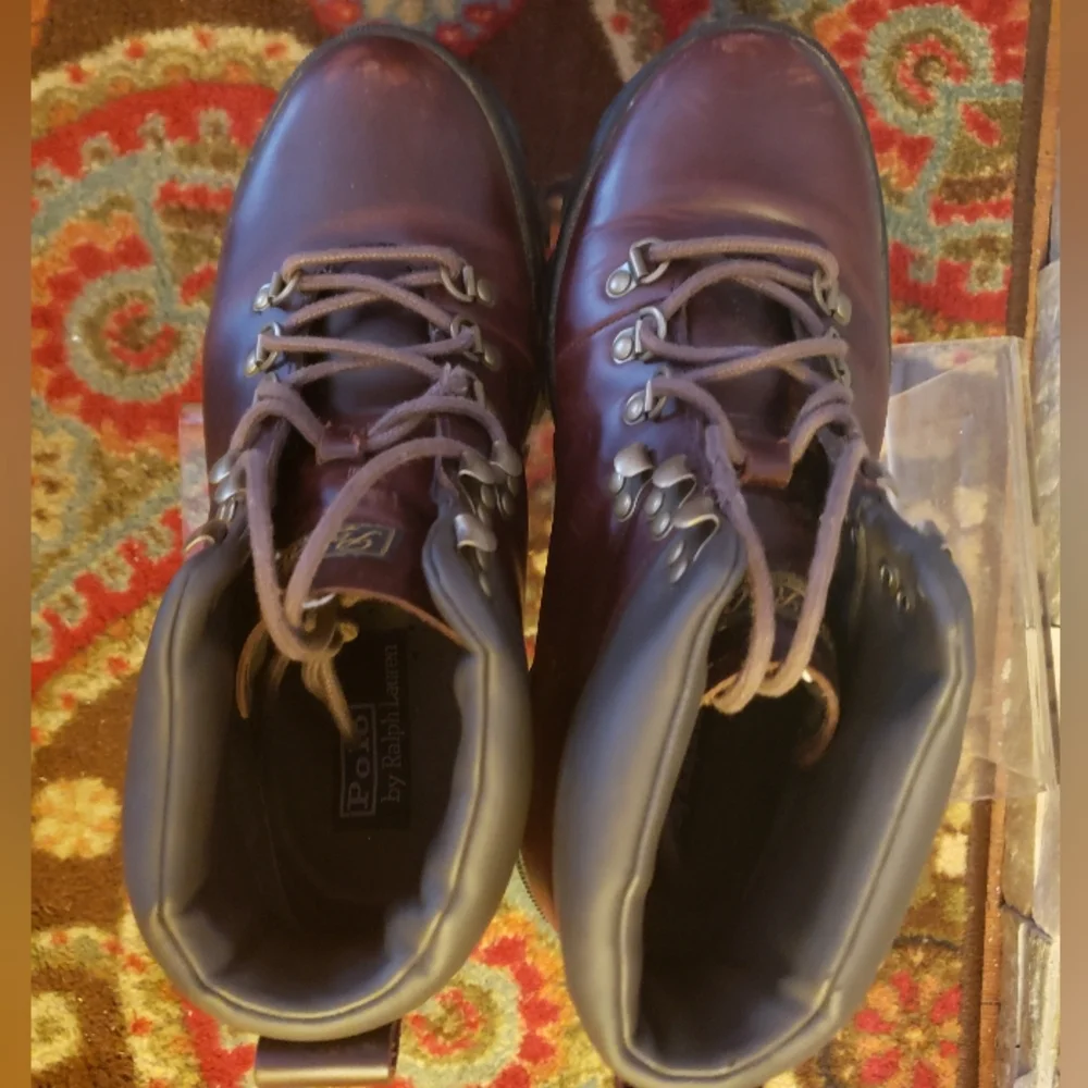 Polo Ralph Brown Lauren Hainsworth boots size 8 Men's - Picture 5 of 5